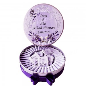 Söz - Nişan Çikolatası - Lavantalı - Metal Kutu 50'li